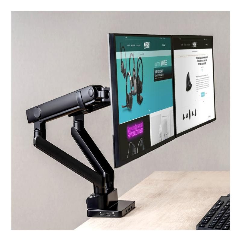 Urban Factory Bras pr Moniteur FLEXEE DUAL PRO *FAM20UF · Accessoires écrans · Informat Systems Strasbourg (image 5)