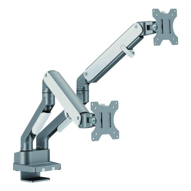 Urban Factory Bras pr Moniteur FLEXEE DUAL A RESSORT *FAM02UF-WH · Accessoires écrans · Informat Systems Strasbourg