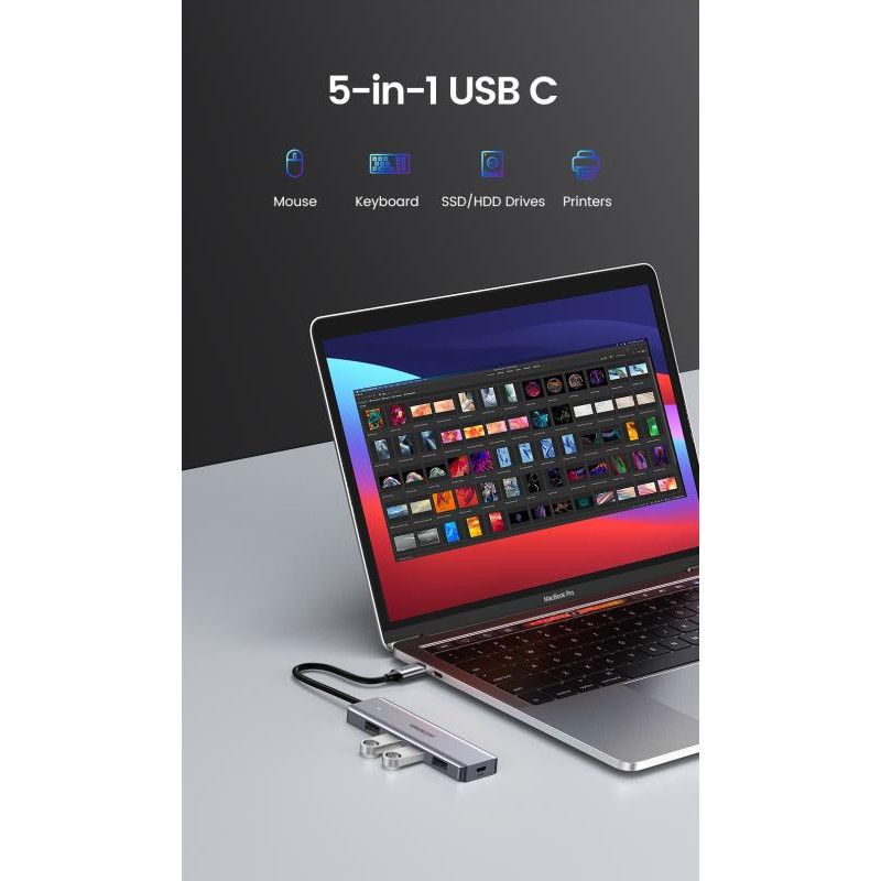 UGREEN Hub 4-Port USB3.0 avec Port Alimentation · Dock Station · Informat Systems Strasbourg (image 7)
