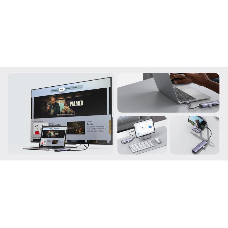 UGREEN Adaptateur Multiport 7-en-1 4K HDMI vers USB C *60515 · Dock Station · Informat Systems Strasbourg (image 10)