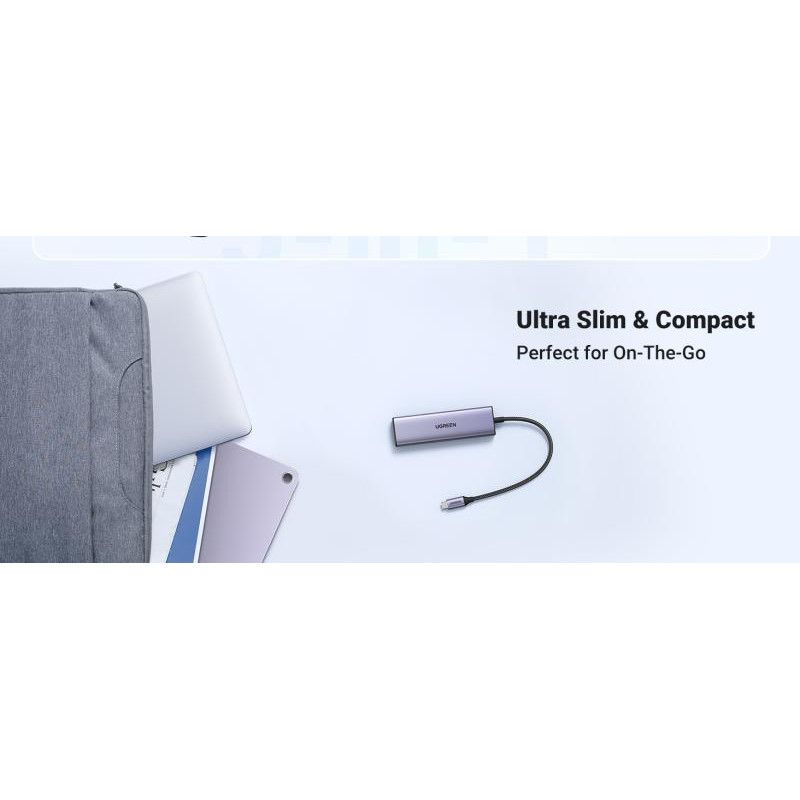 UGREEN Hub 5 en 1 3xUSB3.2/USB-C/HDMI 4K *15596 · Hub USB · Informat Systems Strasbourg (image 4)