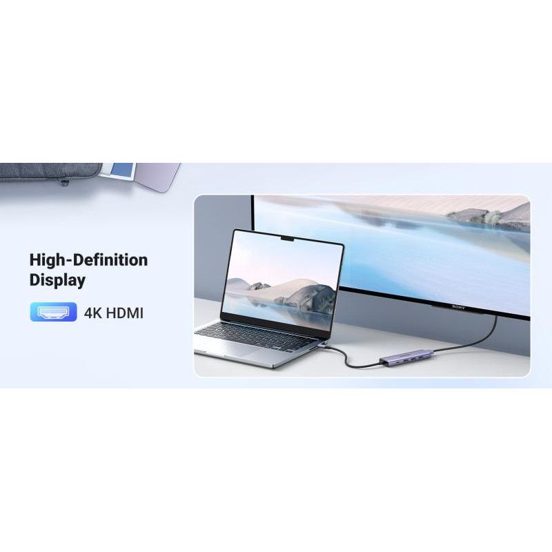 UGREEN Hub 5 en 1 3xUSB3.2/USB-C/HDMI 4K *15596 · Hub USB · Informat Systems Strasbourg (image 5)