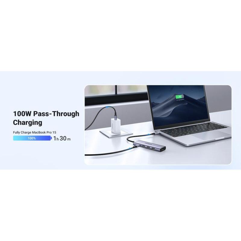 UGREEN Hub 5 en 1 3xUSB3.2/USB-C/HDMI 4K *15596 · Hub USB · Informat Systems Strasbourg (image 10)