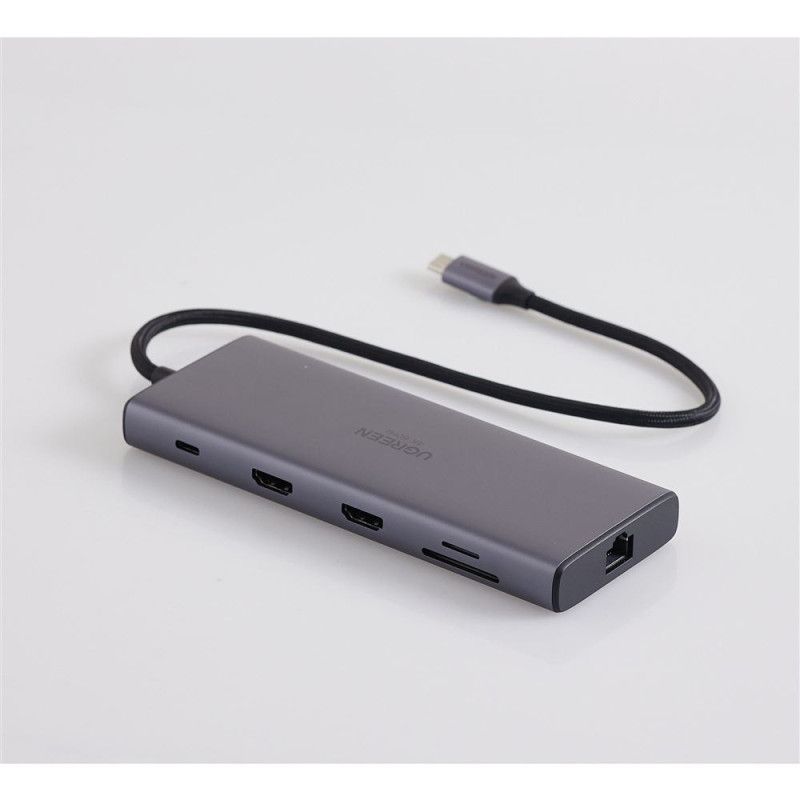 UGREEN Hub 10 en 1 3xUSB3.2/USB-C/HDMI 4K *15596 · Dock Station · Informat Systems Strasbourg (image 5)