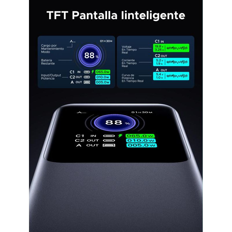 UGREEN Batterie d'Urgence Tour 20000mAh 130W *35524B · Batteries externes · Informat Systems Strasbourg (image 15)