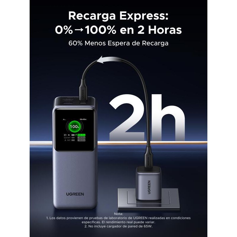 UGREEN Batterie d'Urgence Tour 20000mAh 130W *35524B · Batteries externes · Informat Systems Strasbourg (image 16)