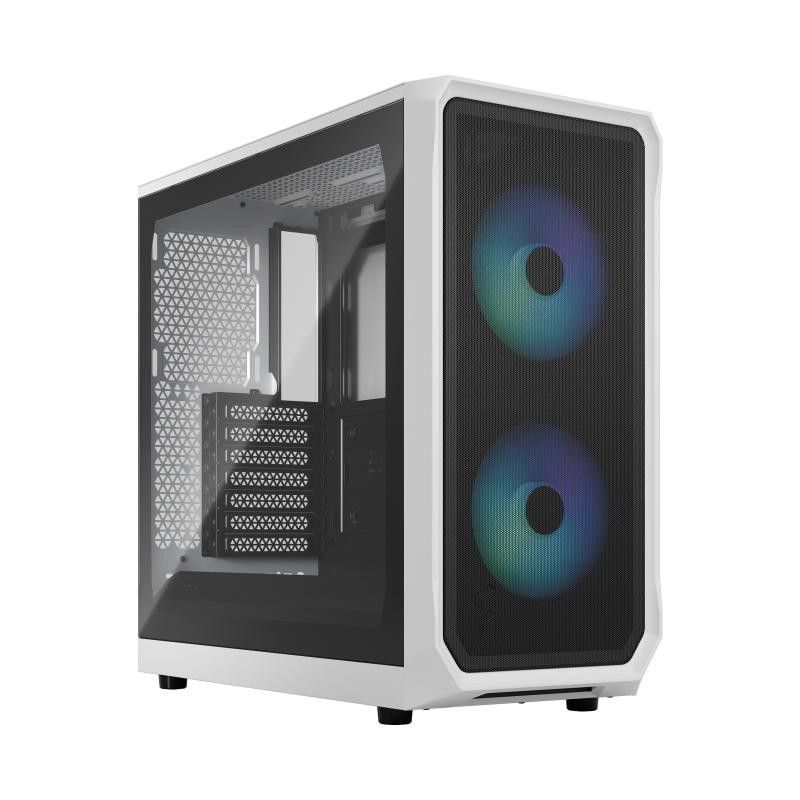 Fractal Design Focus 2 RGB White TG Clear Tint · Boîtiers · Informat Systems Strasbourg