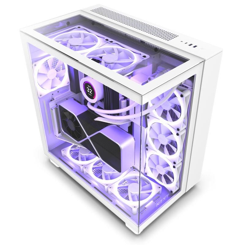 NZXT H9 Elite Whiteo · Boîtiers · Informat Systems Strasbourg (image 2)
