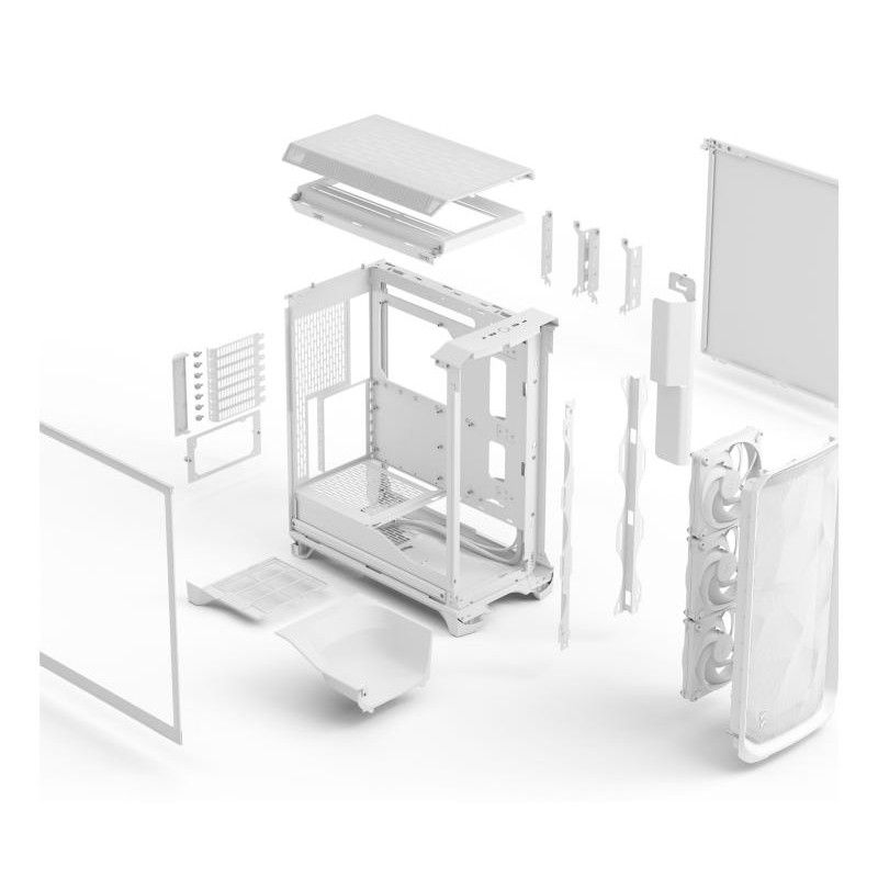 FRACTAL DESIGN FRACTAL Meshify 3 White TG Clear Tint · Boîtiers · Informat Systems Strasbourg (image 14)