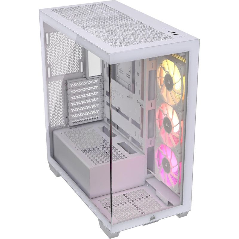 CORSAIR 3500X RS-R ARGB Mid-Tower PC Case, White · Boîtiers · Informat Systems Strasbourg