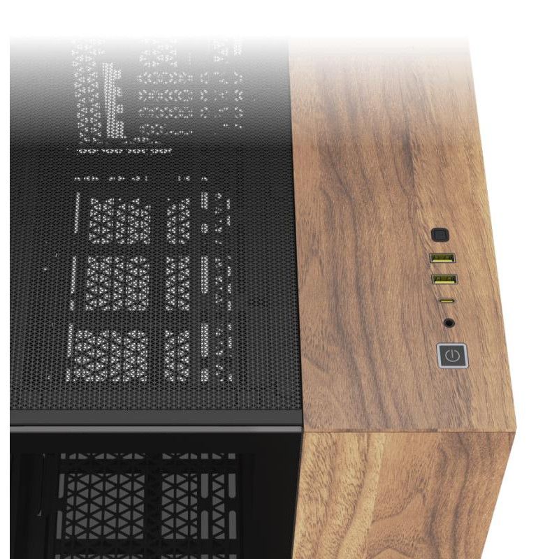 CORSAIR 2500X mATX PC Case, Black/Walnut · Boîtiers · Informat Systems Strasbourg