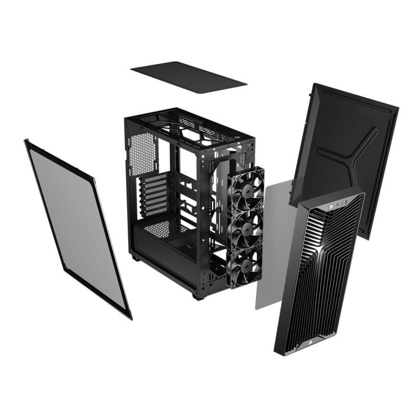 CORSAIR 3200D RS Mid-Tower Performance Case Black · Boîtiers · Informat Systems Strasbourg (image 3)