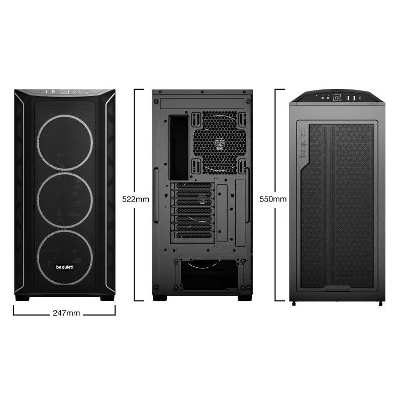 BE QUIET! SHADOW BASE 800 FX Black · Boîtiers · Informat Systems Strasbourg (image 2)