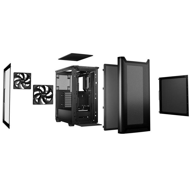 BE QUIET! PURE BASE 501 Airflow Window Black · Boîtiers · Informat Systems Strasbourg (image 4)