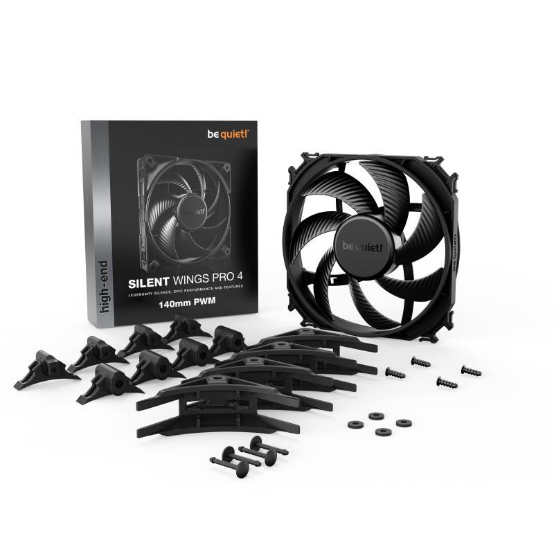 BE QUIET! SILENT WINGS PRO 4 140mm PWM · Ventilateur Boitier · Informat Systems Strasbourg (image 5)