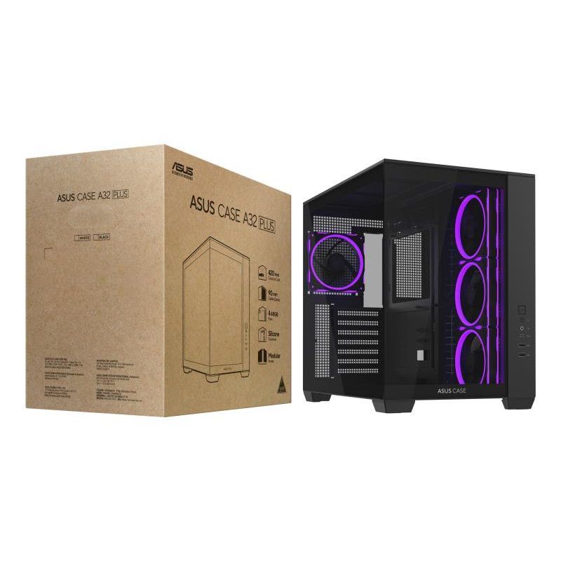 ASUS A32 PLUS TG ARGB BLACK · Boîtiers · Informat Systems Strasbourg (image 16)