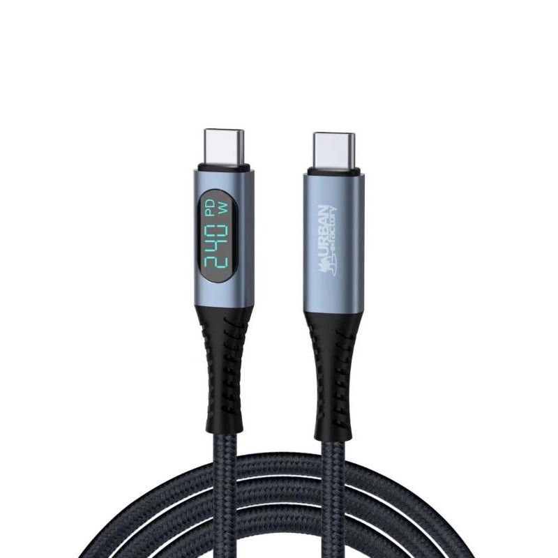 Urban Factory Câble USB-C > USB-C 1.5m LEDEE *CAB05UF · Connectiques · Informat Systems Strasbourg