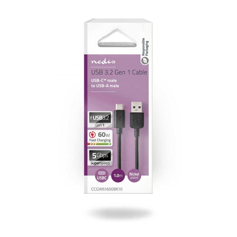 NEDIS CABLE USB 3.2 GEN 1 A-Male C-Male 1m · Connectiques · Informat Systems Strasbourg (image 3)