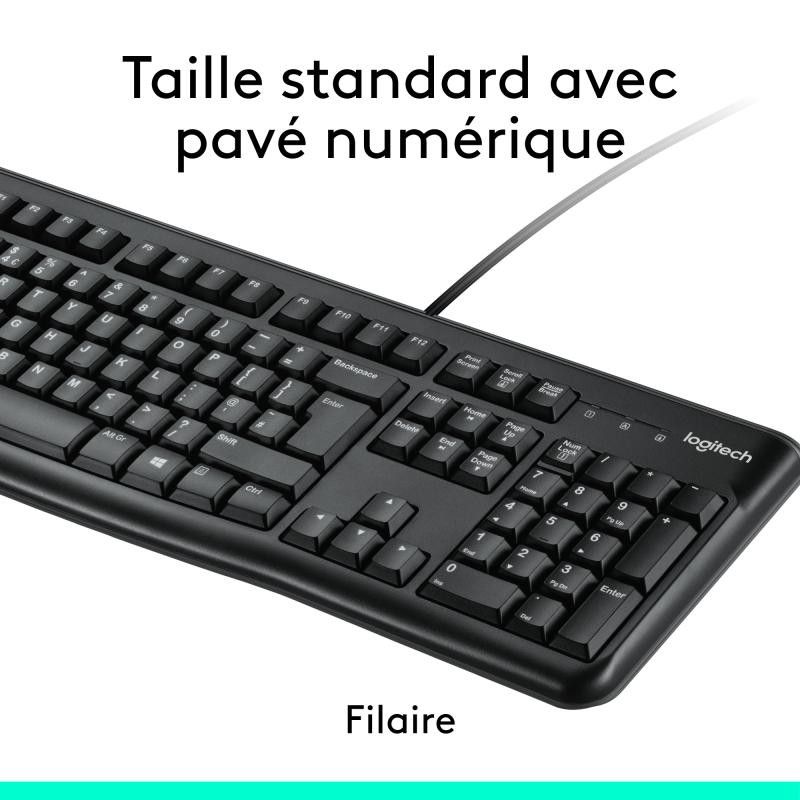 Logitech KIT MK120 fil Noir Retail · Claviers PC · Informat Systems Strasbourg (image 11)