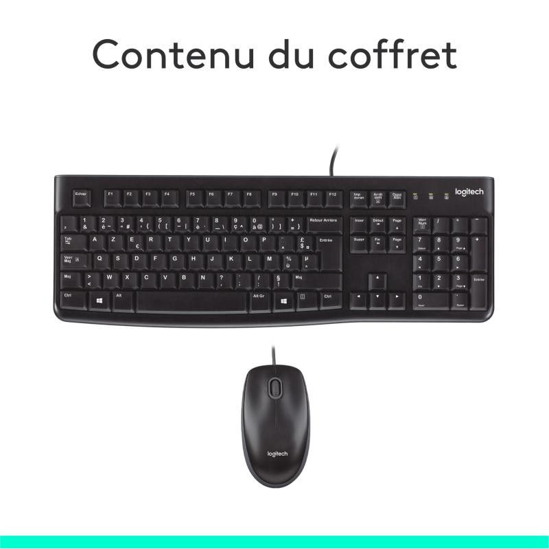 Logitech KIT MK120 fil Noir Retail · Claviers PC · Informat Systems Strasbourg (image 16)