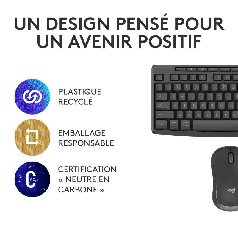 Logitech KIT MK370 For Business Noir · Claviers PC · Informat Systems Strasbourg (image 16)