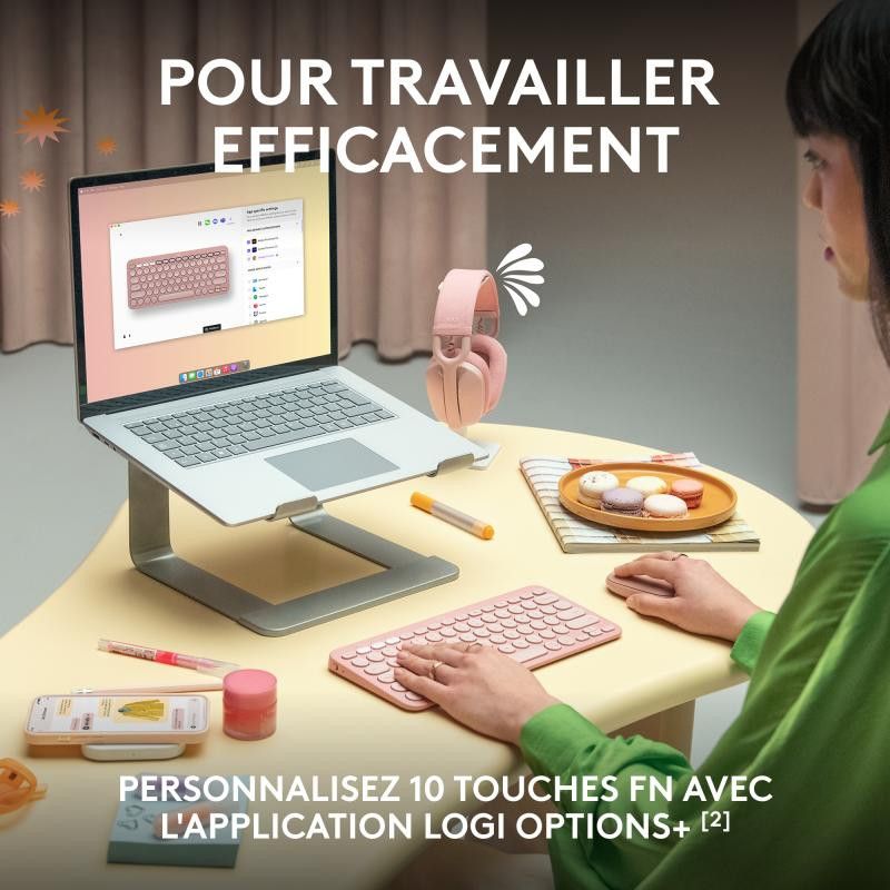 Logitech Pebble Keys 2 K380s Noir · Claviers PC · Informat Systems Strasbourg (image 12)