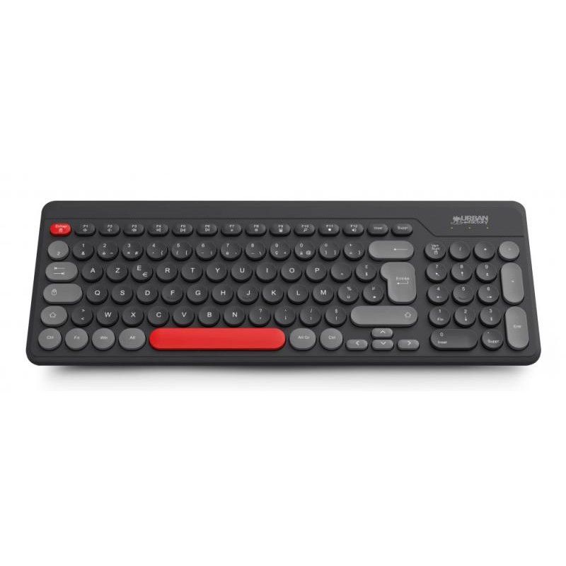 Urban Factory ONLEE COLOR: CLAVIER PLAT SANS FIL 2.4GHZ - NOIR/ROUGE/GRIS · Claviers PC · Informat Systems Strasbourg (image 3)