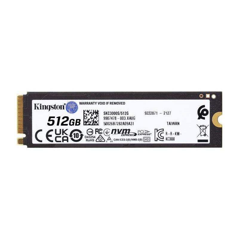 KINGSTON SSD KC3000 512G PCIe 4.0 NVMe M.2 *SKC3000S/512G · SSD M.2 · Informat Systems Strasbourg (image 2)