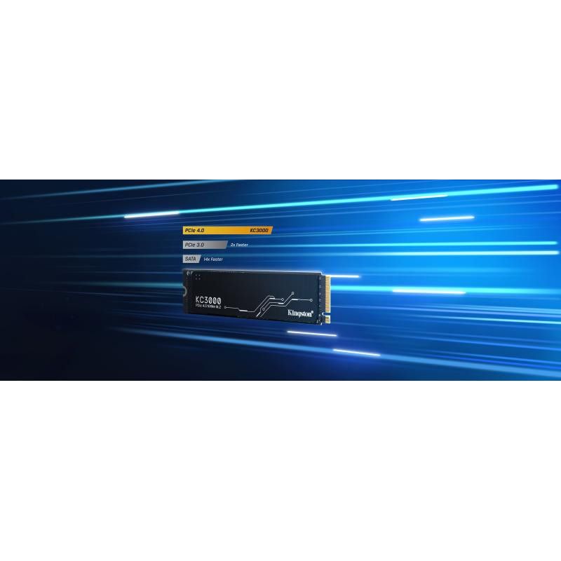 KINGSTON SSD KC3000 512G PCIe 4.0 NVMe M.2 *SKC3000S/512G · SSD M.2 · Informat Systems Strasbourg (image 8)