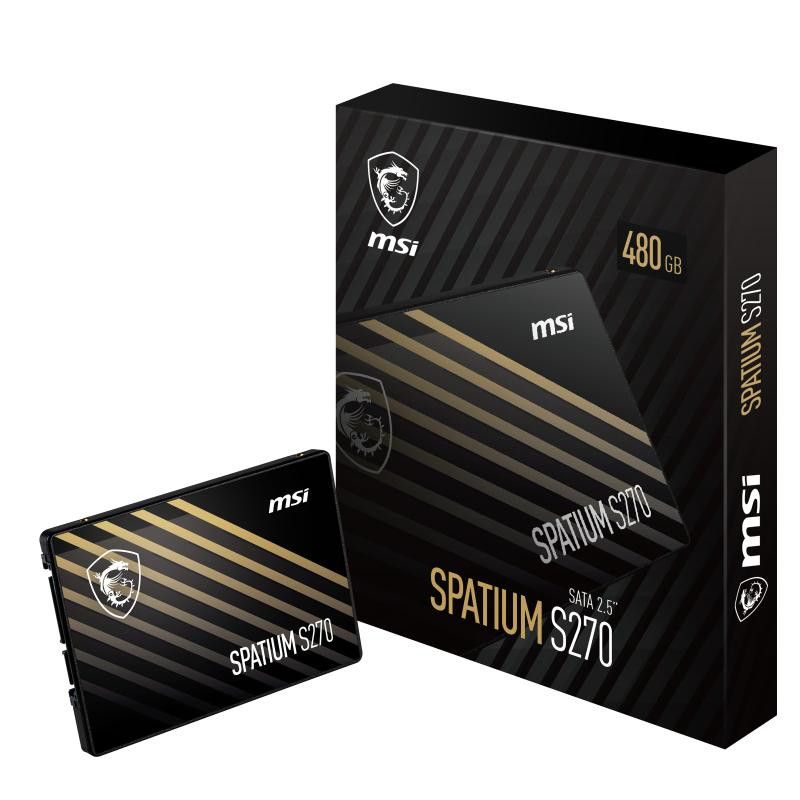 MSI Spatium S270 SATA 2.5 480GB 480 Go 2.5" Série ATA III 3D NAND · SSD SATA · Informat Systems Strasbourg (image 5)