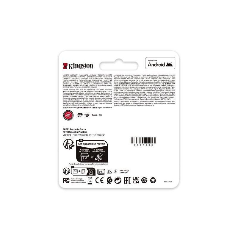 KINGSTON 1TB Canvas Go Plus Gen4 200R A2 U3 Single Pack w/o ADP · Cartes mémoires · Informat Systems Strasbourg (image 4)