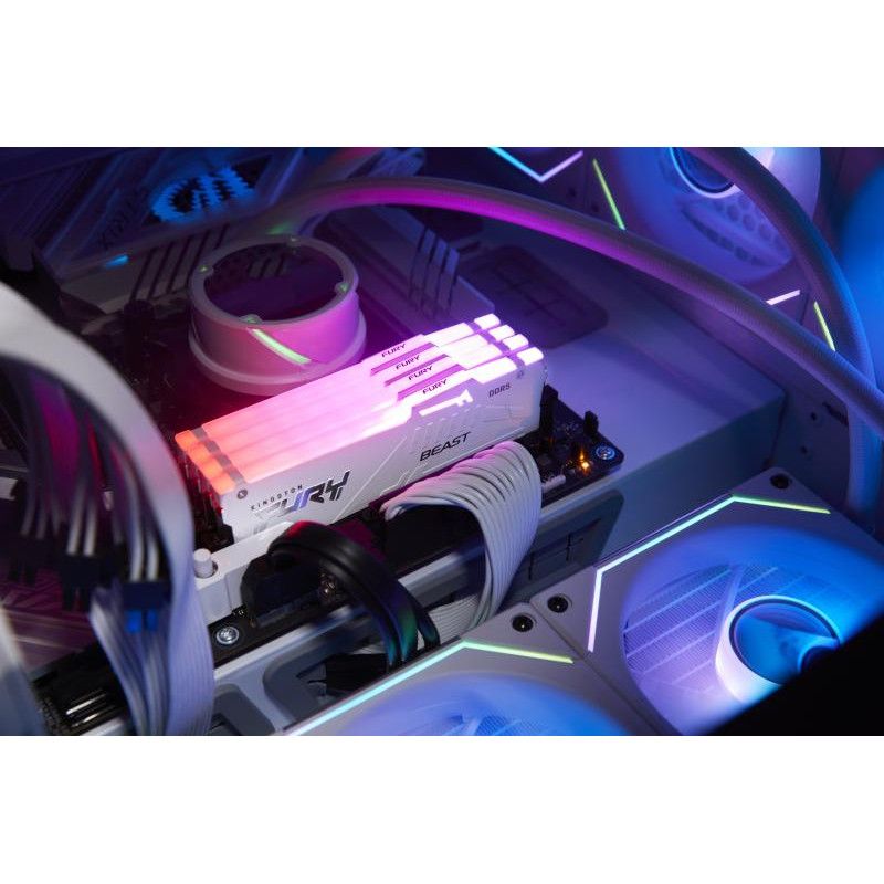 Kingston Technology FURY Beast 32GB 6000MT/s DDR5 CL36 DIMM (Kits de 2) White RGB EXPO · Mémoires PC · Informat Systems St... (image 8)