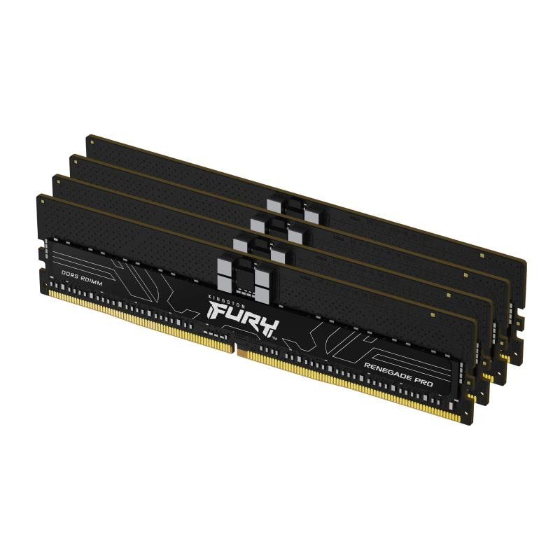 Kingston Technology FURY 128 Go 6400 MT/s DDR5 ECC Reg CL32 DIMM (kit de 4) Renegade Pro EXPO · Mémoires PC · Informat Sys...