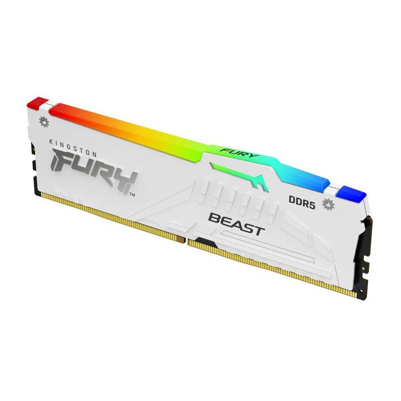 Kingston Technology FURY Beast 32GB 6000MT/s DDR5 CL30 DIMM (Kits de 2) White RGB EXPO · Mémoires PC · Informat Systems St... (image 2)