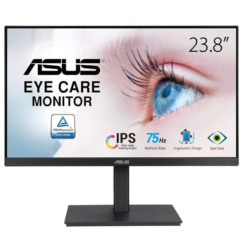 ASUS VA24EQSB écran plat de PC 60,5 cm (23.8") 1920 x 1080 pixels Full HD LED Noir · Moniteur · Informat Systems Strasbourg