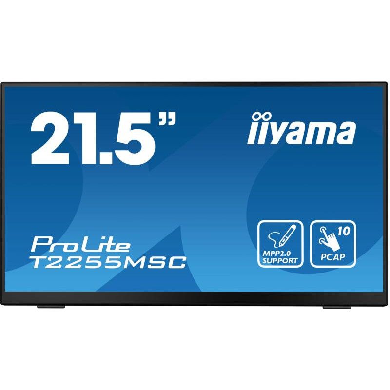 iiyama ProLite T2255MSC-B1 écran plat de PC 54,6 cm (21.5") 1920 x 1080 pixels Full HD LCD Écran tactile Noir · Moniteur ·... (image 2)