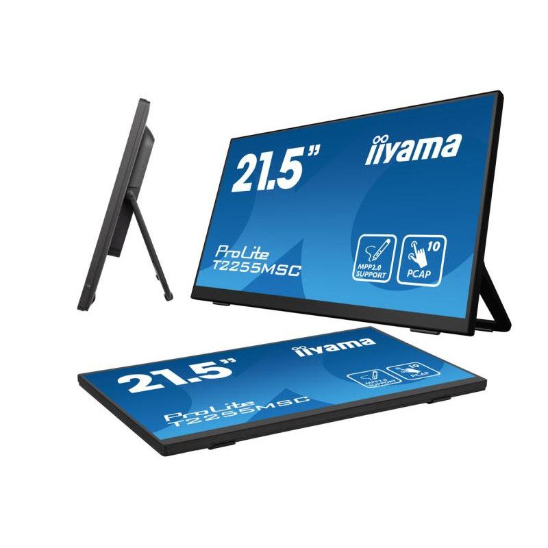 iiyama ProLite T2255MSC-B1 écran plat de PC 54,6 cm (21.5") 1920 x 1080 pixels Full HD LCD Écran tactile Noir · Moniteur ·... (image 8)