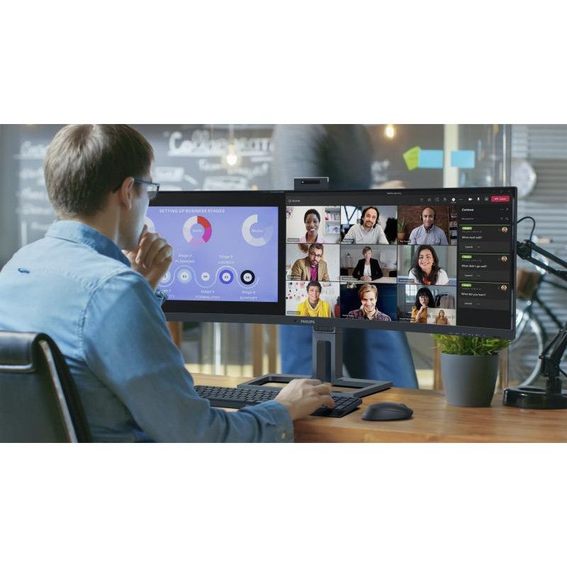 Philips 6000 series 45B1U6900CH/00 écran plat de PC 113 cm (44.5") 5120 x 1440 pixels UltraWide Dual Quad HD LED Noir · Mo... (image 3)