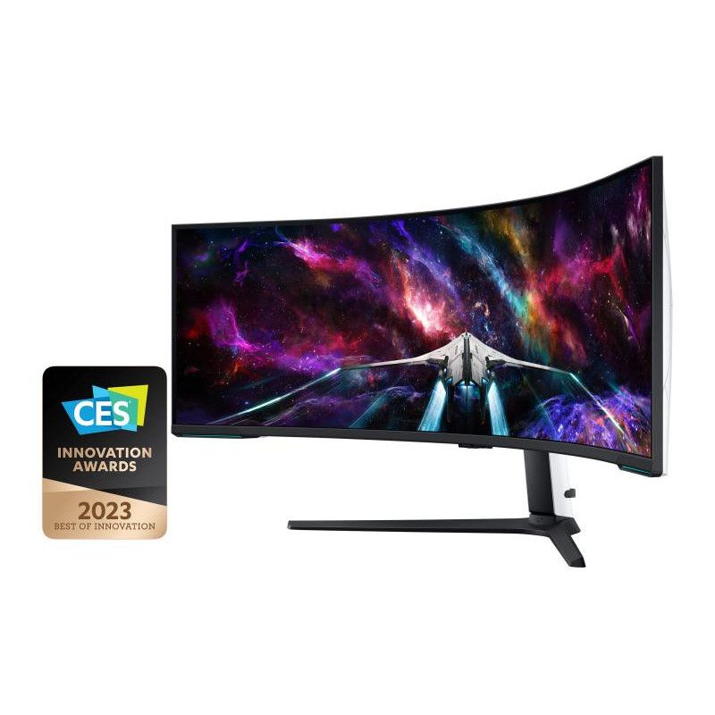 Samsung G95NC écran plat de PC 144,8 cm (57") 7680 x 2160 pixels Dual UHD LED Noir, Blanc · Moniteur · Informat Systems St... (image 7)