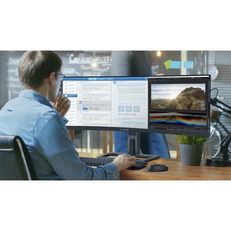 Philips 6000 series 45B1U6900C/00 écran plat de PC 113 cm (44.5") 5120 x 1440 pixels UltraWide Dual Quad HD LED Noir · Mon... (image 4)