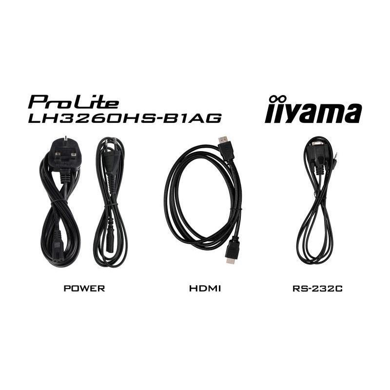 iiyama LH3260HS-B1AG Écran d'affichage dynamique Carte A numérique 80 cm (31.5") LED Wifi 500 cd/m² Full HD Noir Intégré d... (image 20)
