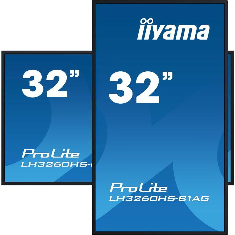 iiyama LH3260HS-B1AG Écran d'affichage dynamique Carte A numérique 80 cm (31.5") LED Wifi 500 cd/m² Full HD Noir Intégré d... (image 5)