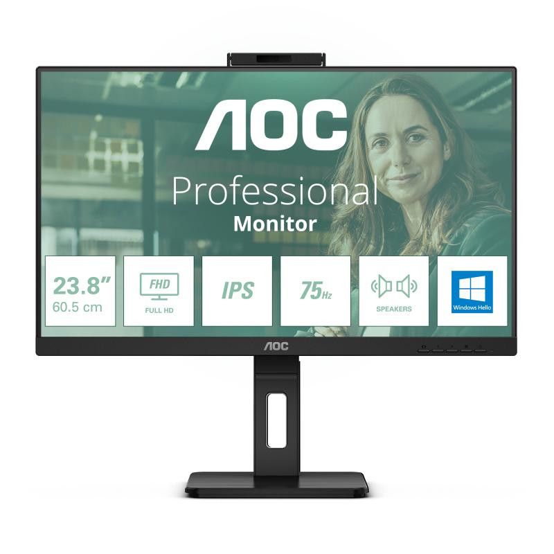 AOC 24P3CW écran plat de PC 60,5 cm (23.8") 1920 x 1080 pixels Full HD LED Noir · Moniteur · Informat Systems Strasbourg