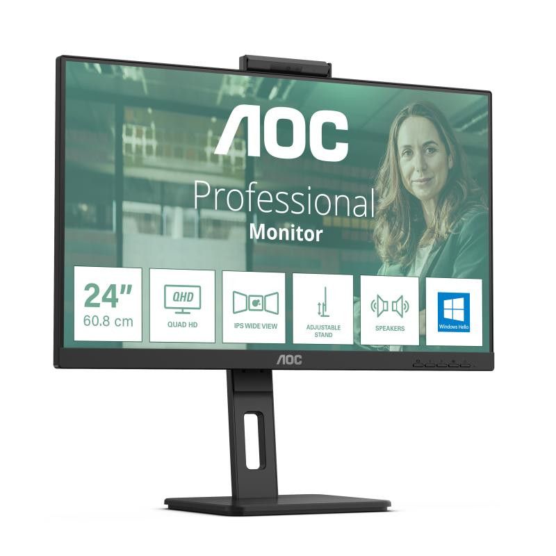 AOC 24P3CW écran plat de PC 60,5 cm (23.8") 1920 x 1080 pixels Full HD LED Noir · Moniteur · Informat Systems Strasbourg (image 2)
