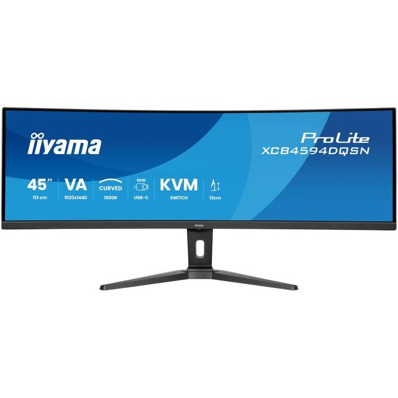 iiyama G-MASTER 45"LCD Curved Bus. UWQHD écran plat de PC 113 cm (44.5") 5120 x 1440 pixels Dual QHD LED Noir · Moniteur ·... (image 2)