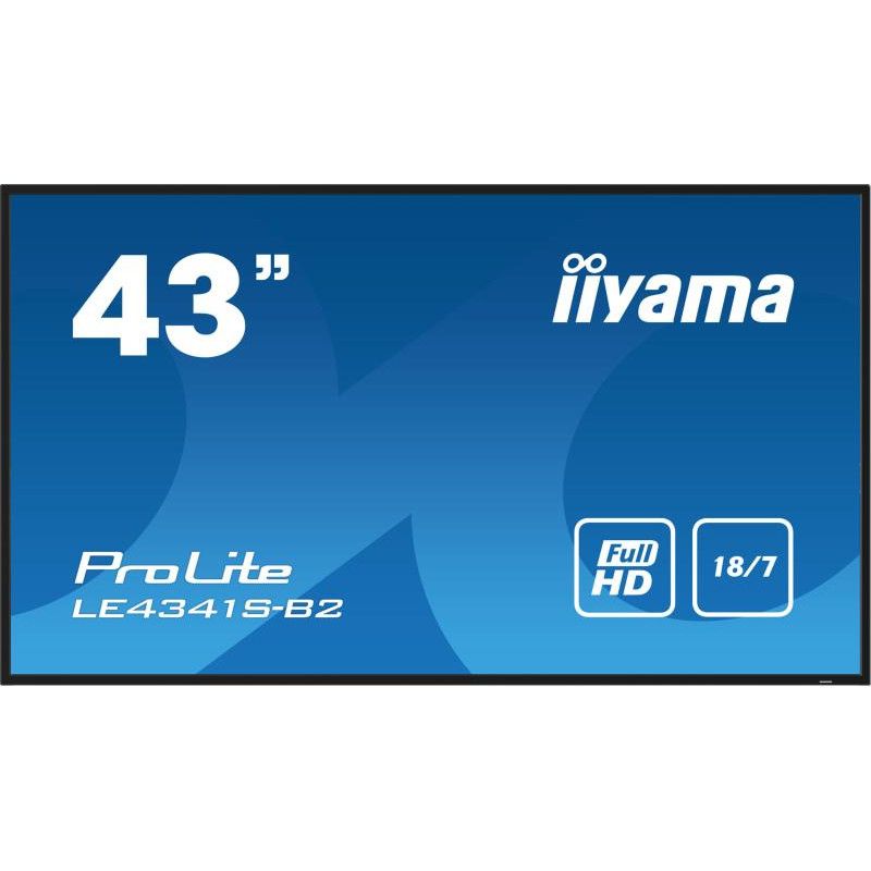iiyama PROLITE LE4341S-B2 Écran plat de signalisation numérique 108 cm (42.5") LCD 350 cd/m² Full HD Noir 18/7 · Moniteur ... (image 2)