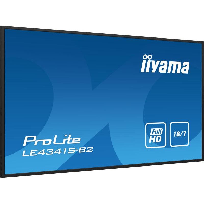 iiyama PROLITE LE4341S-B2 Écran plat de signalisation numérique 108 cm (42.5") LCD 350 cd/m² Full HD Noir 18/7 · Moniteur ... (image 3)