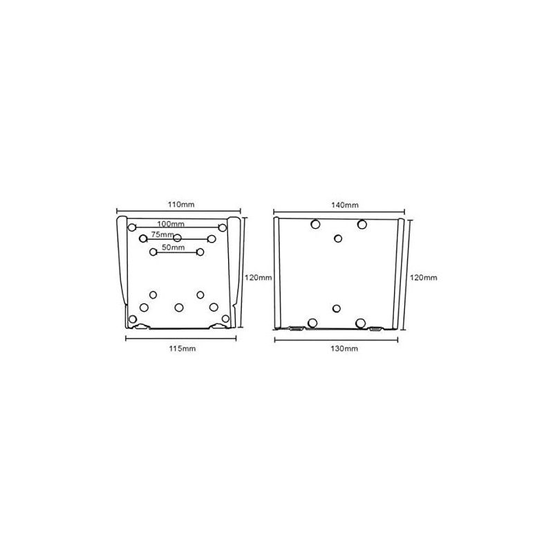 KIMEX Support Mural Fixe pour Ecran TV 13'' - 27'' · Accessoires écrans · Informat Systems Strasbourg (image 4)