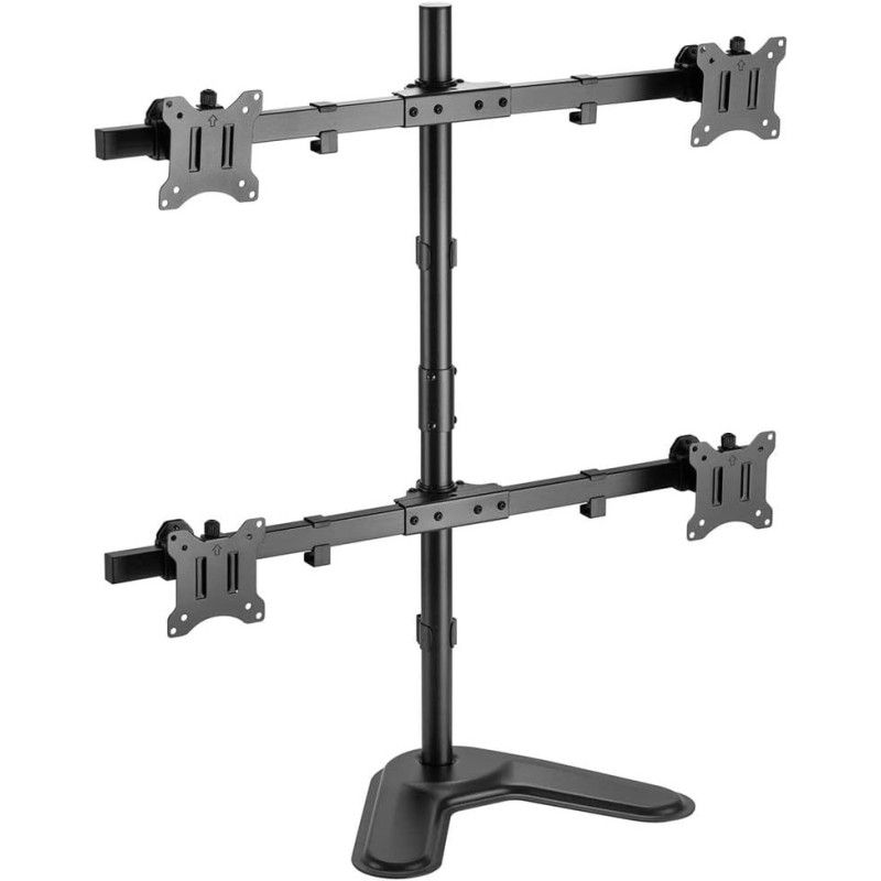 KIMEX Support de Bureau Sur Pied pour 4 Ecrans Moniteurs TV 17'' - 32'' · Accessoires écrans · Informat Systems Strasbourg (image 5)