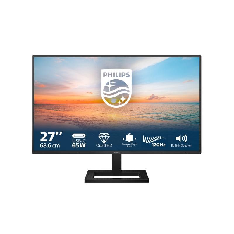 Philips 1000 series 27E1N1600AE/00 écran plat de PC 68,6 cm (27") 2560 x 1440 pixels Quad HD LCD Noir · Moniteur · Informa...